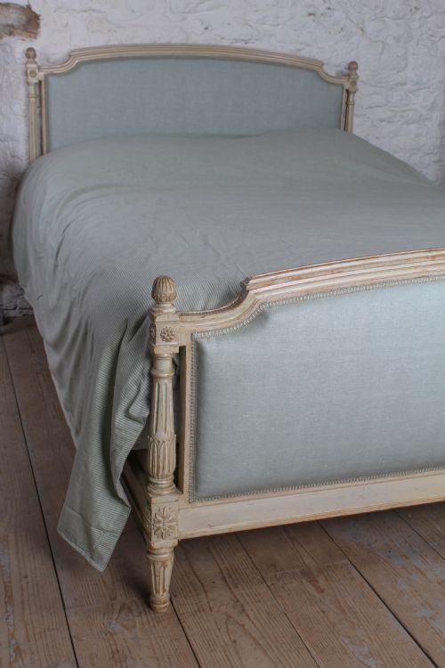 fig 2. Newly upholstered French Empire style king size bed