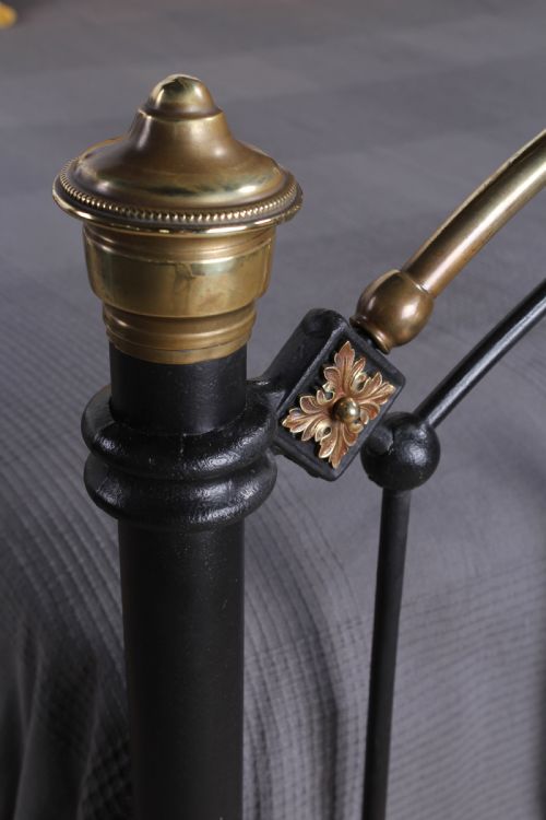 fig 1. Very individual Edwardian brass and iron double bed