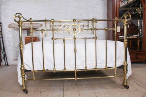fig 2. Handsome Winfield all brass king size bed