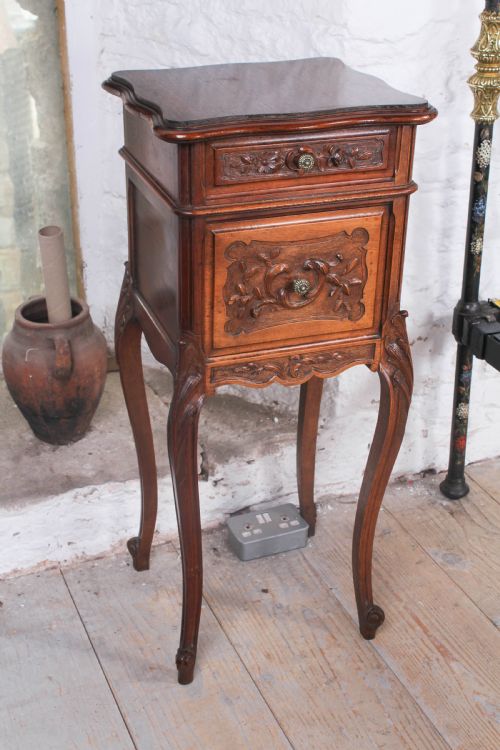 Pretty Carved Louis Xv Style Bedside