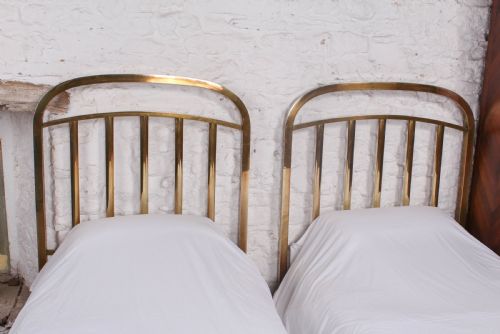 fig 3. Attractive pair of French brass single beds