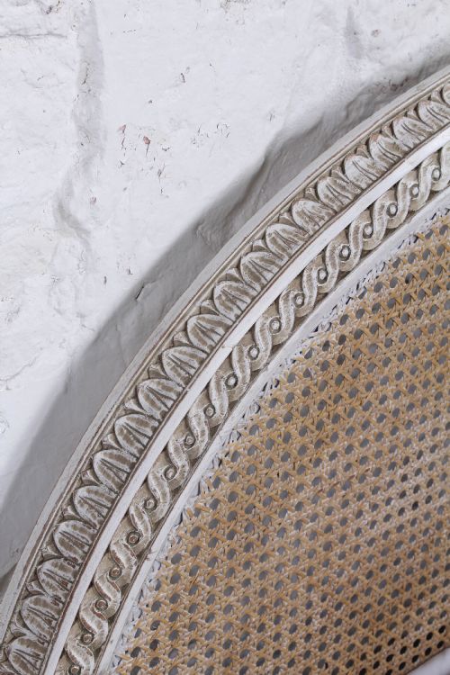 fig 1. Lovely carved frame caned king size bed