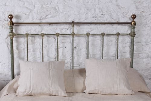 fig 3. Classic Victorian brass and iron double bed