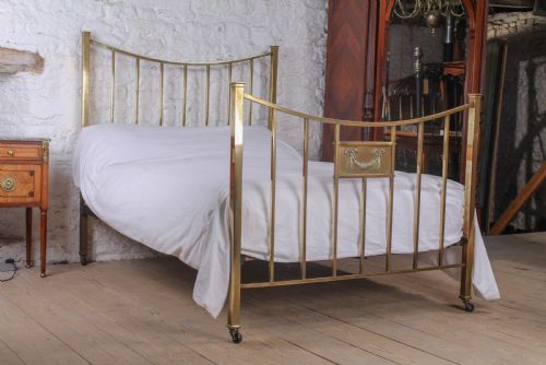 Attractive Edwardian All Brass Double Bed