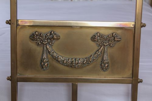 fig 1. Attractive Edwardian all brass double bed