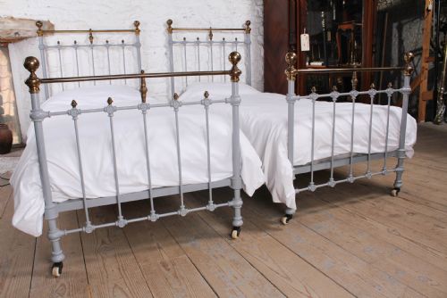 fig 3. Gorgeous pair of French classic brass and iron singles