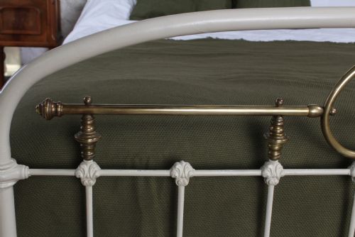 fig 2. Most attractive French iron and brass king size bed