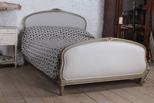 Absolutely Lovely French King Size Newly Upholstered Bed