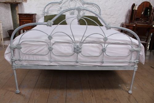 fig 2. Early Victorian all iron 5ft king size bedstead