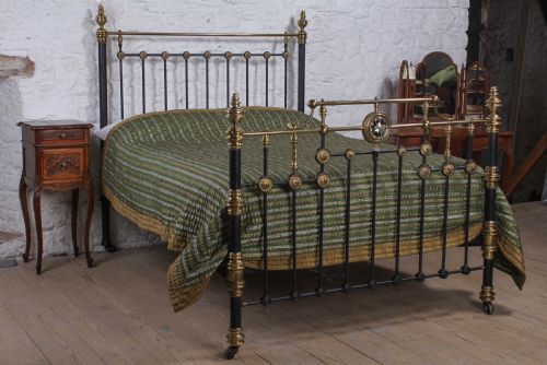 Truly Magnificent King Size Victorian Brass and Iron Bed