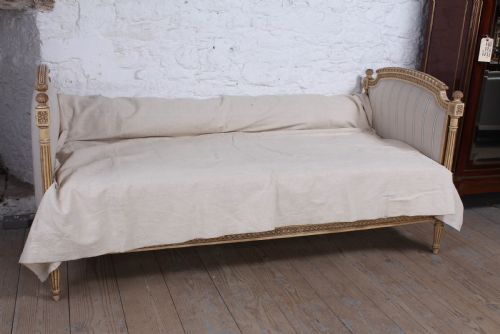 Lovely Newly Upholstered Painted French Day Bed