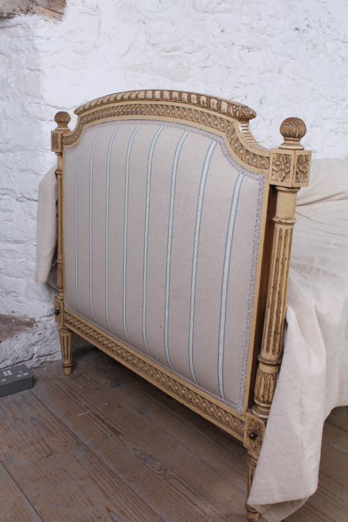 fig 1. Lovely newly upholstered painted French day bed