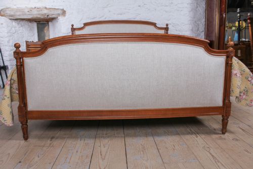 fig 2. Newly upholstered walnut French Empire style king size bed