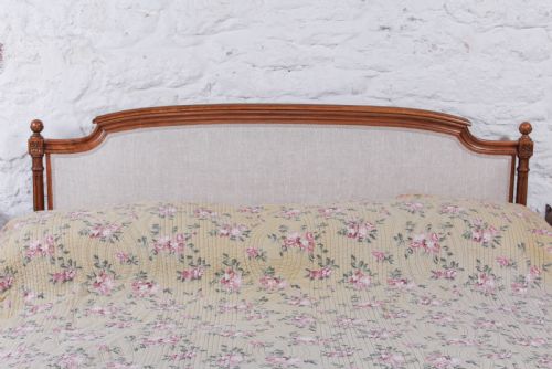 fig 3. Newly upholstered walnut French Empire style king size bed