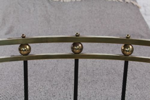 fig 1. Very Individual Edwardian brass and iron double bed