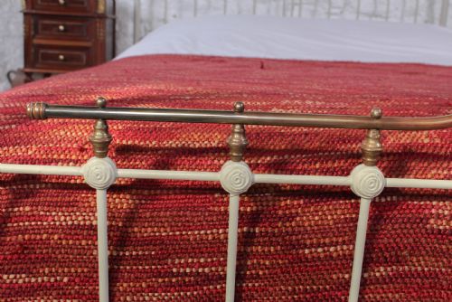 fig 3. Attractive French iron and bras king size bedstead