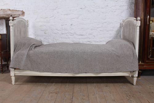 fig 2. Very nice French caned painted day bed