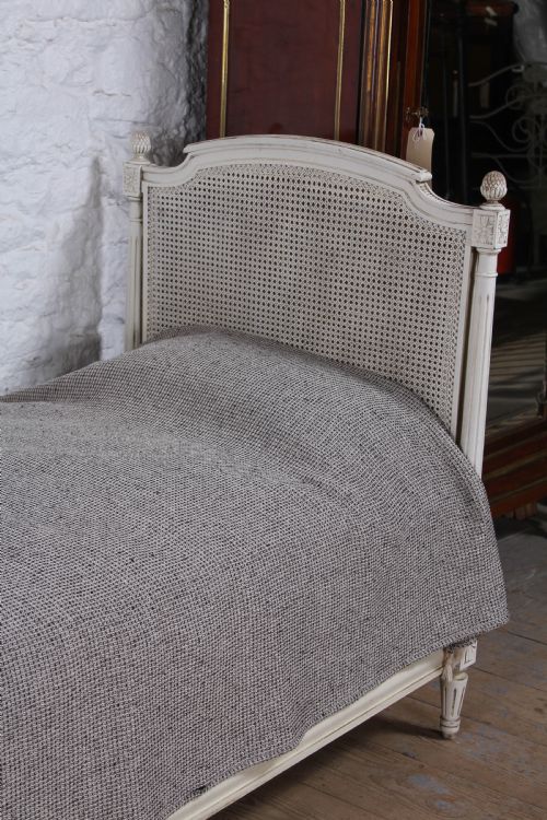 fig 3. Very nice French caned painted day bed