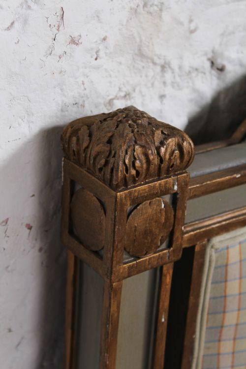 fig 3. Lovely gilded French upholstered king size bed