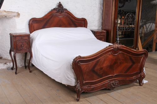 Handsome King Size Louis Xv Style Bed