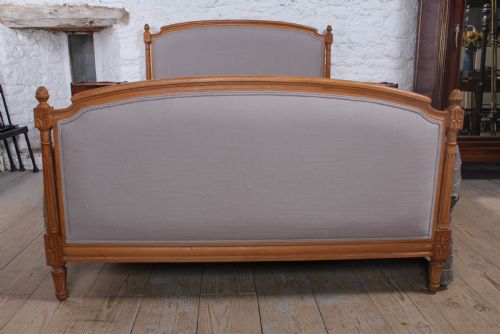 fig 1. Newly upholstered French Empire style kingsize bed