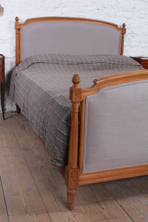 fig 2. Newly upholstered French Empire style kingsize bed