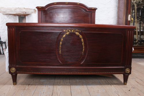 fig 1. Handsome French mahogany king size bed