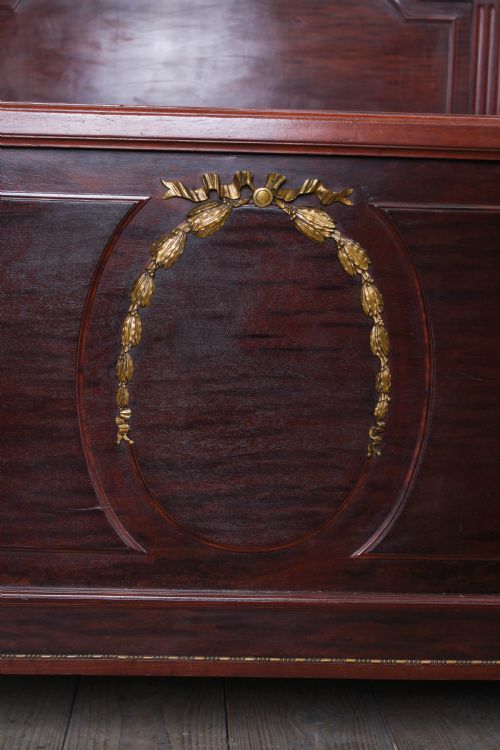fig 3. Handsome French mahogany king size bed