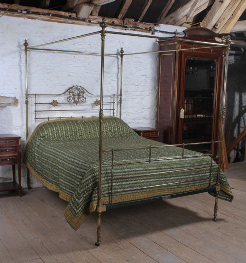 Winfield All Brass Four Poster King Size Bed