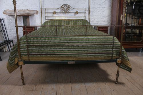 fig 1. Winfield all brass four poster king size bed 