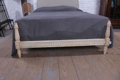 fig 3. Newly upholstered French low end king size bed