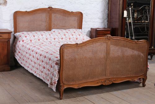 Louis Xvi Style Caned King Size Bed