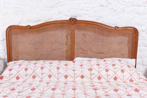 fig 1. Louis XVI style caned king size bed