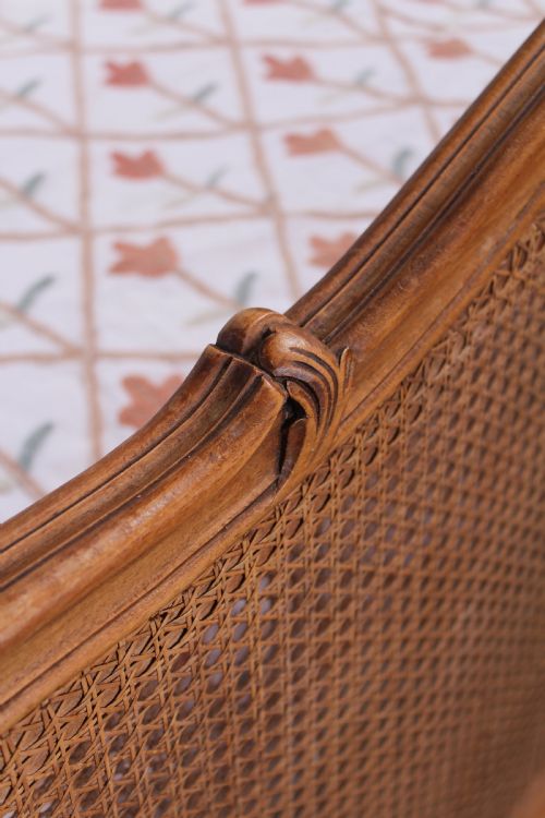 fig 3. Louis XVI style caned king size bed