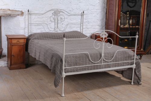 fig 1. Pretty Portuguese forged iron king size bed