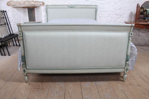 fig 1. Newly upholstered king size French Director style bed