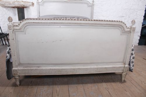 fig 2. Rare small super king size Empire style bed and matching bedsides