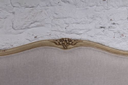 fig 1. Simple Newly upholstered  Louis XV style king size bed