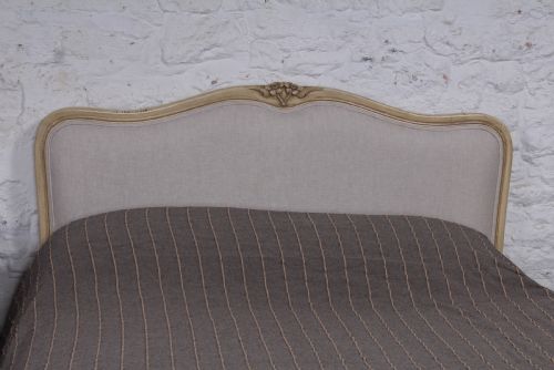 fig 2. Simple Newly upholstered  Louis XV style king size bed