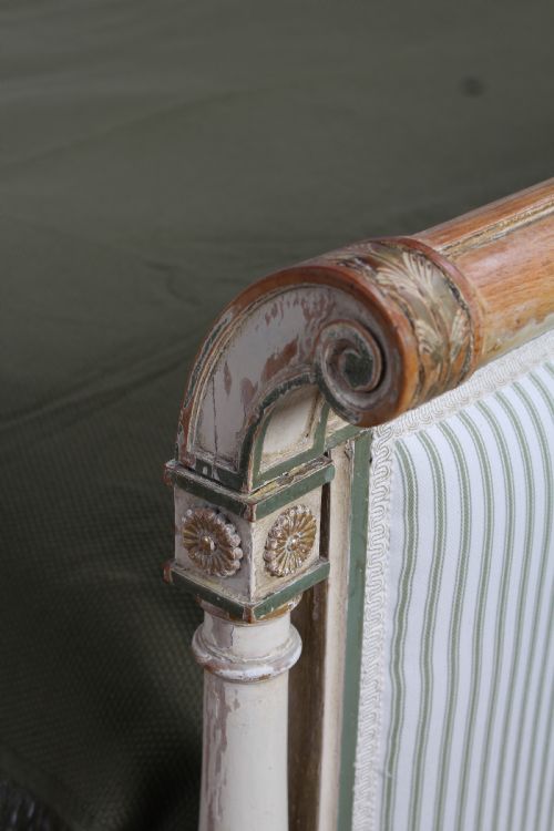 fig 1. Beautiful newly upholstered Director style king size bed