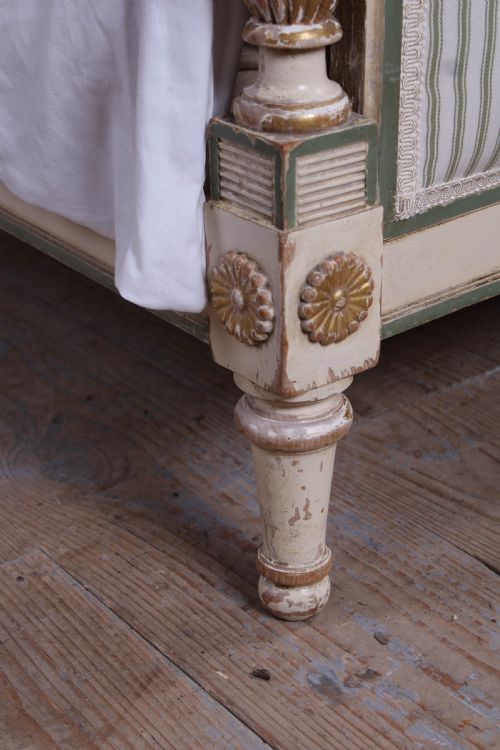 fig 2. Beautiful newly upholstered Director style king size bed