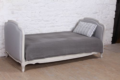 fig 1. Pretty French newly upholstered Louis XV style day bed