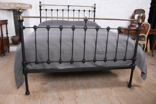 fig 2. Classic Victorian king size brass and iron bed