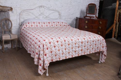 Pleasingly Shaped All Iron Irish King Size No End Bed