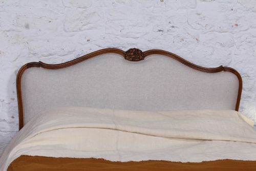 fig 1. Newly upholstered king size Louis XV style bed