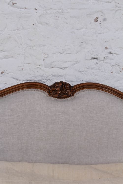 fig 2. Newly upholstered king size Louis XV style bed