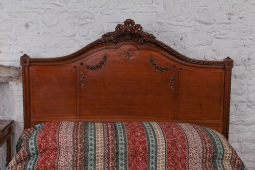 fig 2. Beautiful Louis XVI style king size bed with exquisite carving