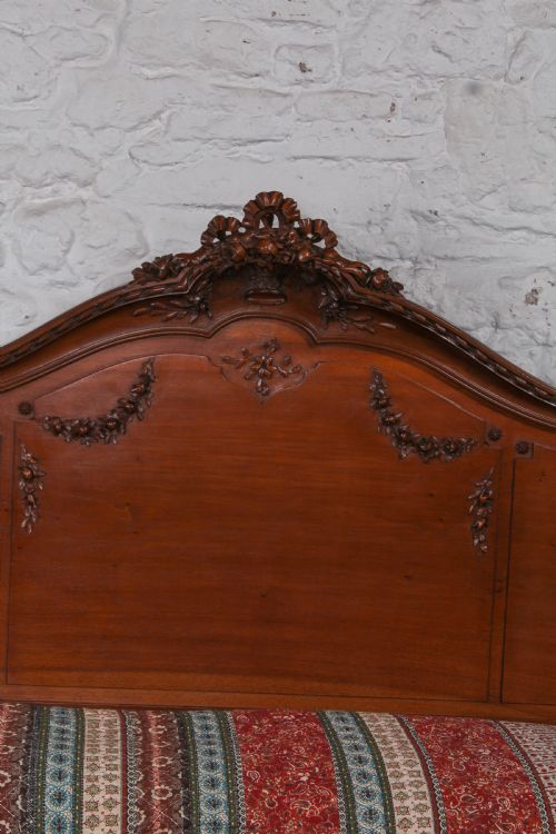 fig 3. Beautiful Louis XVI style king size bed with exquisite carving