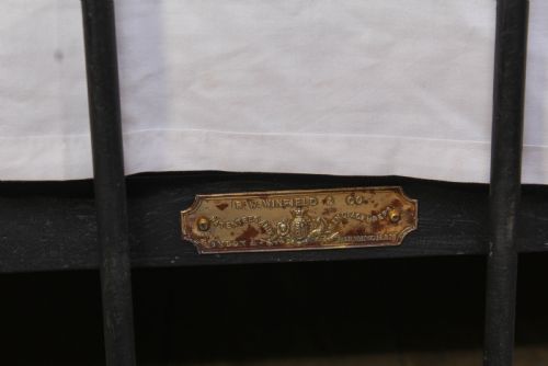 fig 3. Elegant Winfield brass and iron super king size bed
