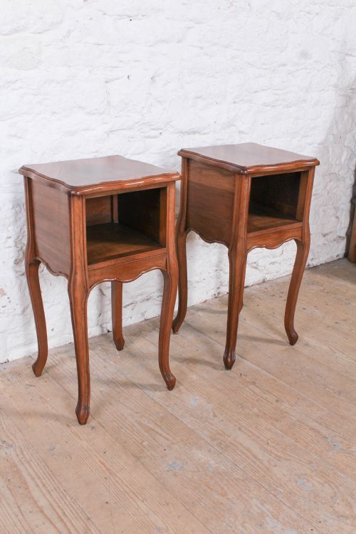 Very Nice Pair of Simple  Louis Xv Style Bedsides